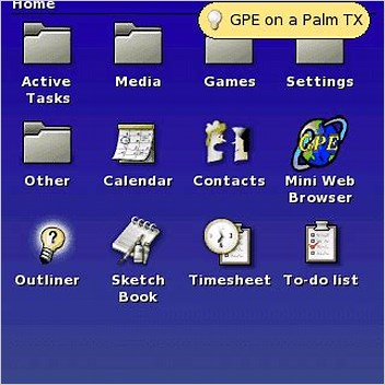 Gpe Palmtop Environment X Window System